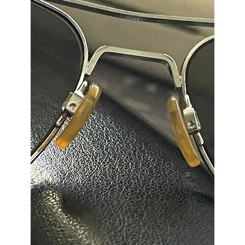 Vintage RANDOLPH ENGINEERING AF 52-20 Silver Gray Aviator Pilot Sunglasses 5 1/2